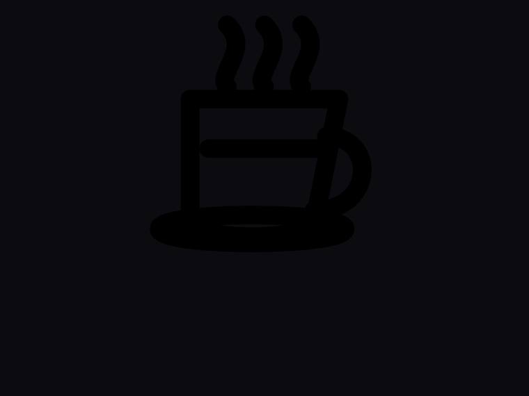 deepseek-v4-flash rendering of the Single-concept flat icon (coffee cup with steam) benchmark - composite 100.0%