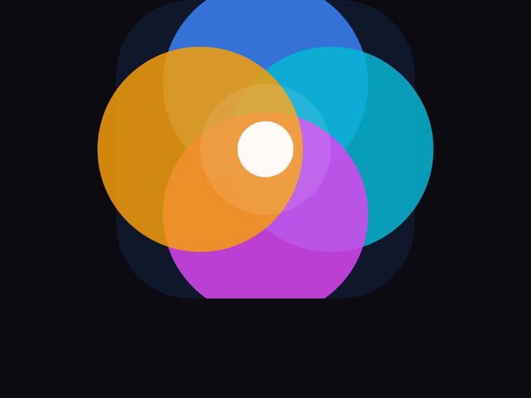 deepseek-v4-flash rendering of the Geometric logo mark (overlapping circles, abstract monogram) benchmark - composite 100.0%