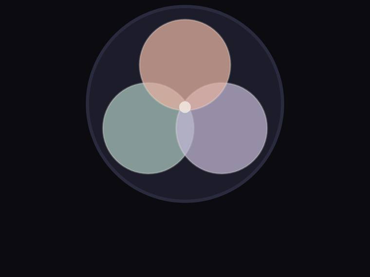 deepseek-v4-pro rendering of the Geometric logo mark (overlapping circles, abstract monogram) benchmark - composite 100.0%