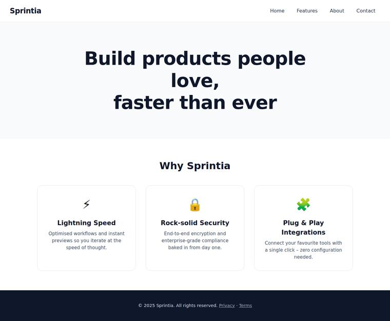 deepseek-v4-pro rendering of the Landing page with a working mobile nav toggle benchmark - composite 100.0%