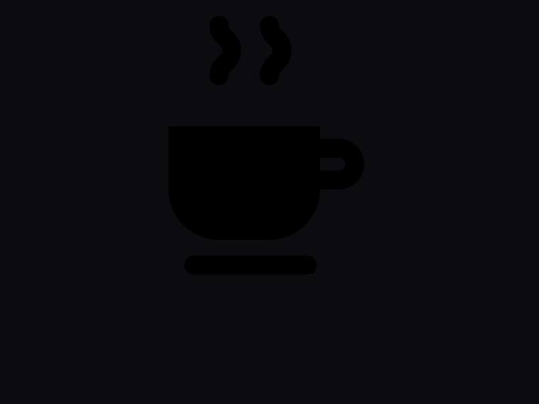 claude-fable-5 rendering of the Single-concept flat icon (coffee cup with steam) benchmark - composite 100.0%