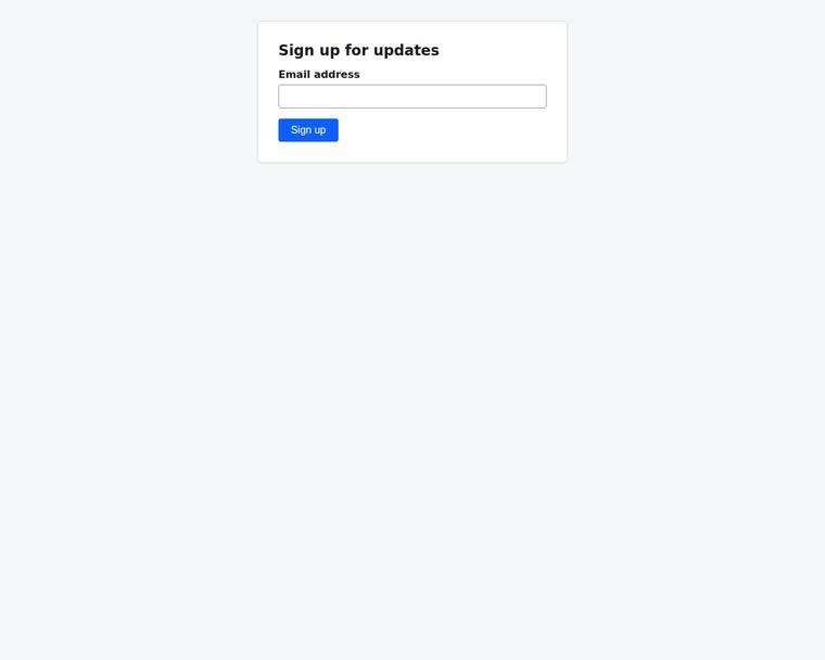claude-fable-5 rendering of the Signup form with inline email validation benchmark - composite 100.0%