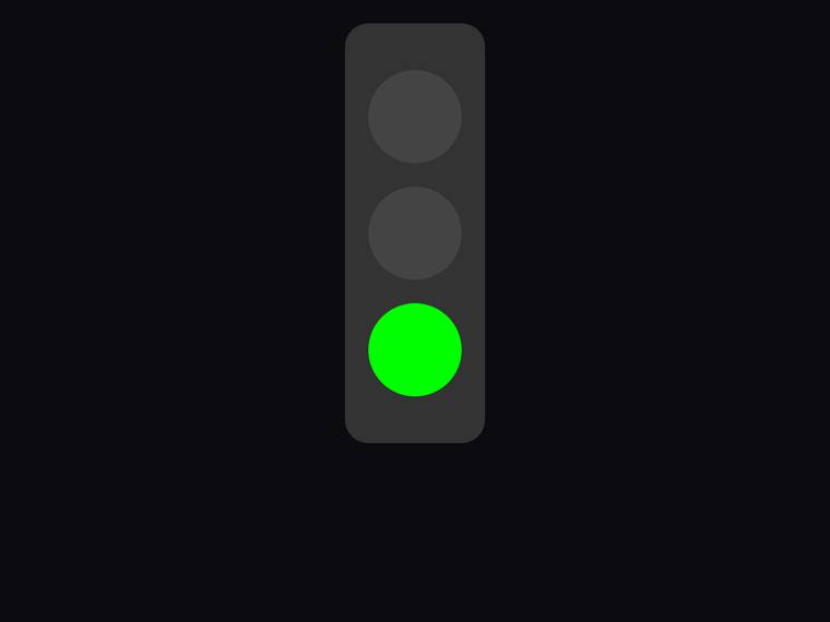 gemini-3.1-flash-lite rendering of the Traffic light with only the green light lit benchmark - composite 100.0%