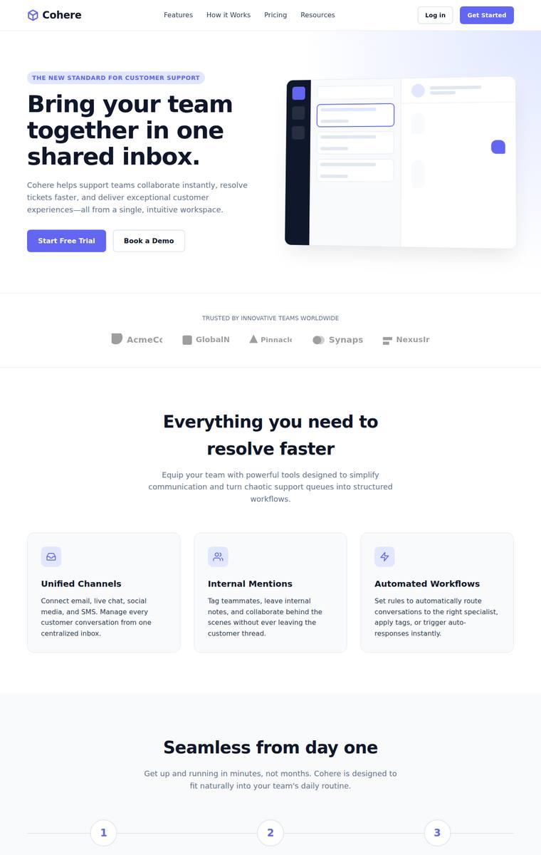 gemini-3.1-pro-preview rendering of the Marketing landing page benchmark - composite 85.4%, judge 4.4/5