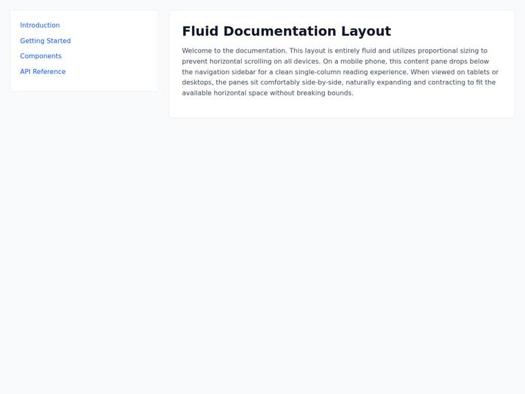 gemini-3.1-pro-preview rendering of the Sidebar and content layout that never overflows, including at the tablet width benchmark - composite 100.0%