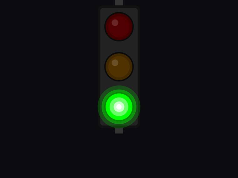 gemini-3.1-pro-preview rendering of the Traffic light with only the green light lit benchmark - composite 50.0%