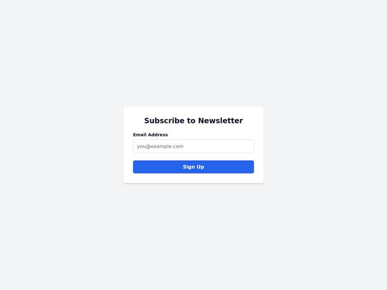 gemini-3.1-pro-preview rendering of the Signup form with inline email validation benchmark - composite 60.8%