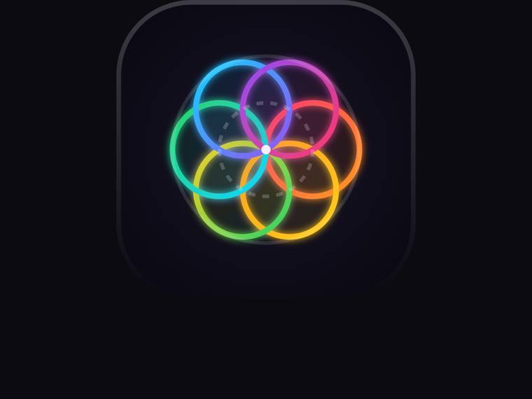 gemini-3.5-flash rendering of the Geometric logo mark (overlapping circles, abstract monogram) benchmark - composite 25.0%