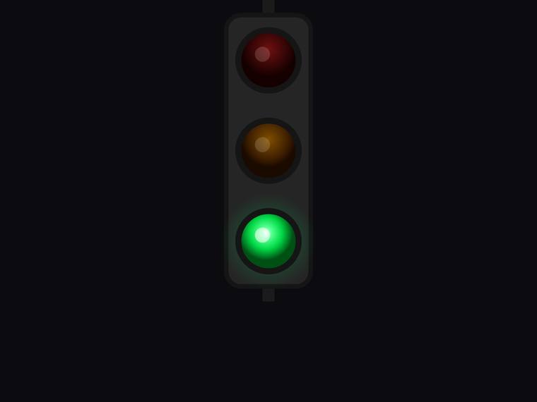 gemini-3.5-flash rendering of the Traffic light with only the green light lit benchmark - composite 0.0%
