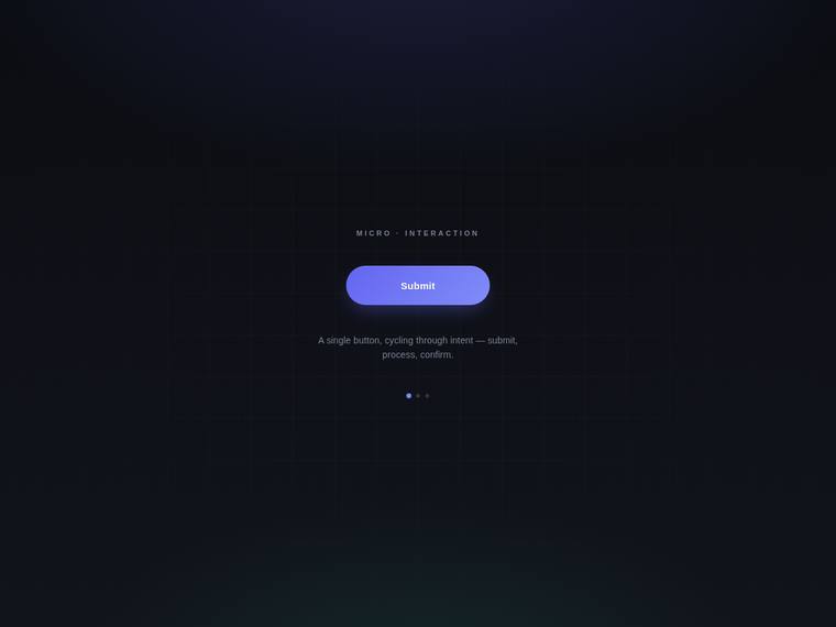 glm-5.2 rendering of the Simple UI animation benchmark - composite 57.8%, judge 3.3/5