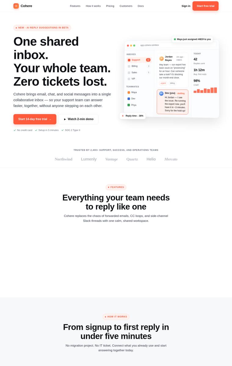 glm-5.2 rendering of the Marketing landing page benchmark - composite 34.4%, judge 2.4/5