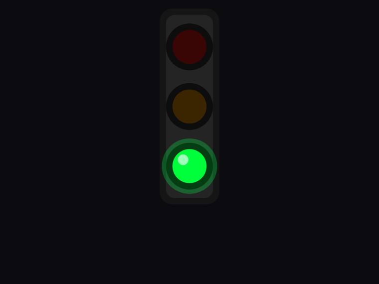 gpt-5.5-pro rendering of the Traffic light with only the green light lit benchmark - composite 100.0%
