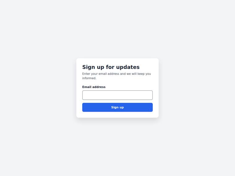 gpt-5.5 rendering of the Signup form with inline email validation benchmark - composite 100.0%
