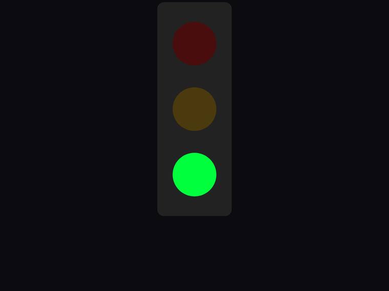 gpt-5.6-luna SVG and graphics output - Traffic light with only the green light lit