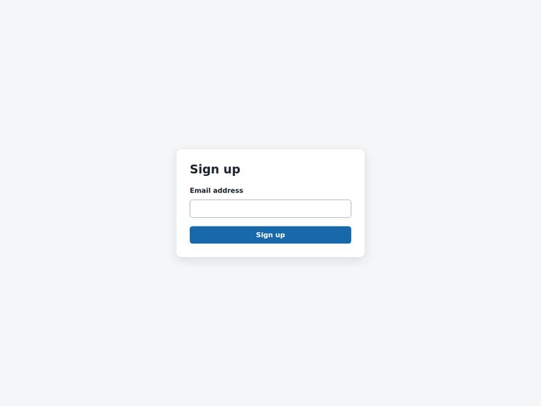 gpt-5.6-luna UI components output - Signup form with inline email validation