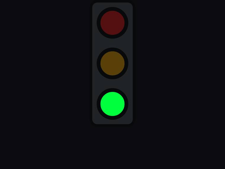 gpt-5.6-sol SVG and graphics output - Traffic light with only the green light lit