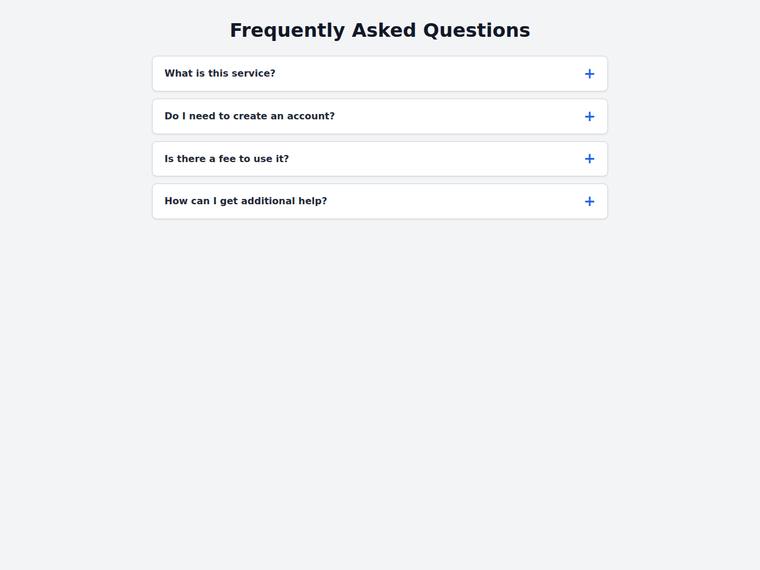 gpt-5.6-sol UI components output - Accessible accordion FAQ that expands on click