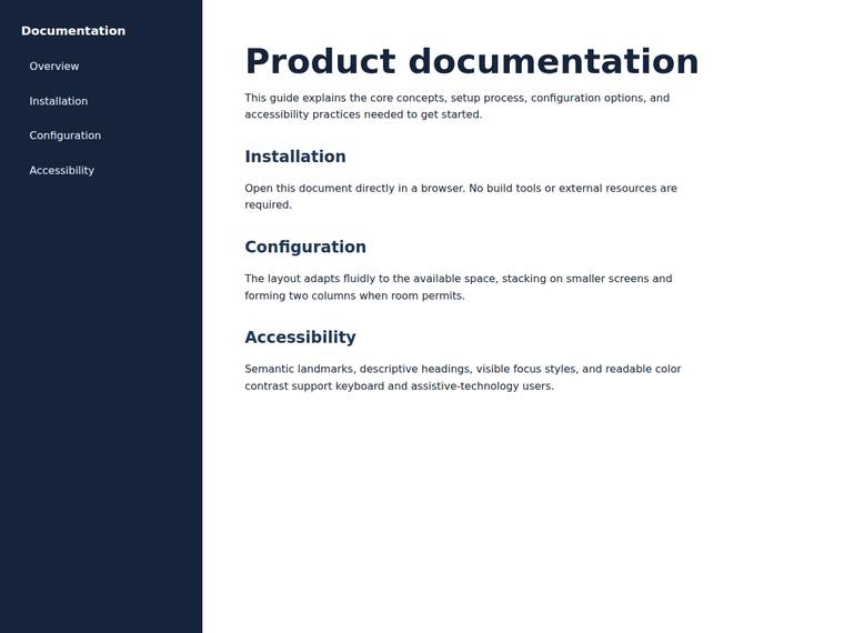 gpt-5.6-sol Websites output - Sidebar and content layout that never overflows, including at the tablet width