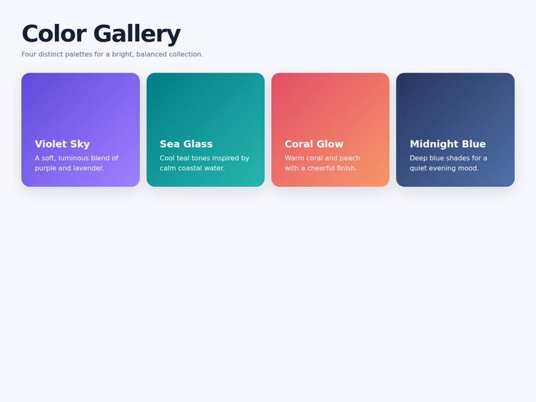 gpt-5.6-terra Websites output - Gallery grid that widens from one to four columns as the viewport grows