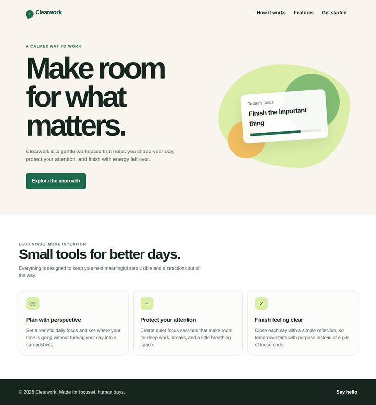 gpt-5.6-terra Websites output - Landing page with a working mobile nav toggle