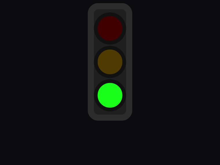 grok-4.20-reasoning rendering of the Traffic light with only the green light lit benchmark - composite 100.0%