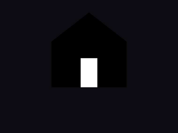 grok-4.3 rendering of the Simple house icon (square, triangle roof, door) benchmark - composite 100.0%