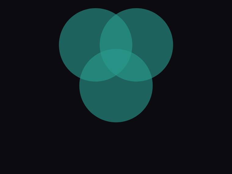 grok-4.3 rendering of the Geometric logo mark (overlapping circles, abstract monogram) benchmark - composite 100.0%