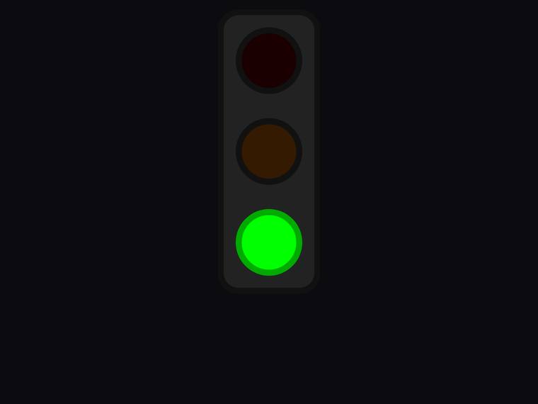 grok-4.3 rendering of the Traffic light with only the green light lit benchmark - composite 100.0%