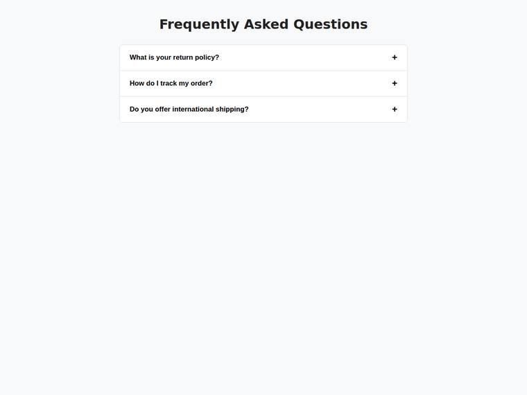 grok-4.3 rendering of the Accessible accordion FAQ that expands on click benchmark - composite 99.5%
