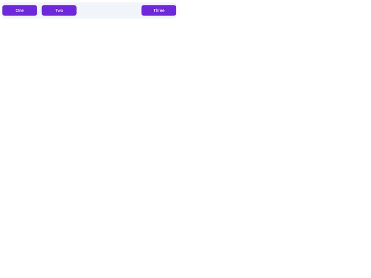 grok-4.5 UI components output - Flex toolbar with an exact gap and exact button geometry