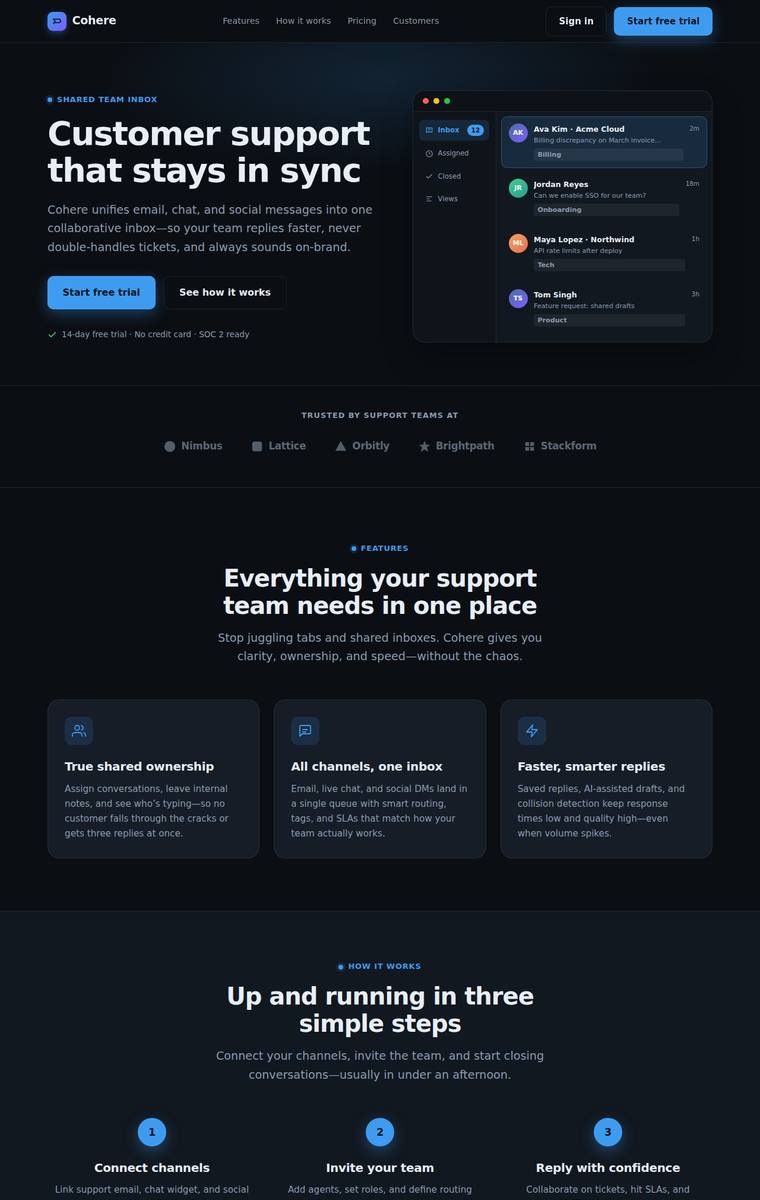 grok-4.5 Marketing page output - Marketing landing page