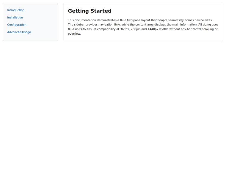 grok-build-0.1 rendering of the Sidebar and content layout that never overflows, including at the tablet width benchmark - composite 100.0%