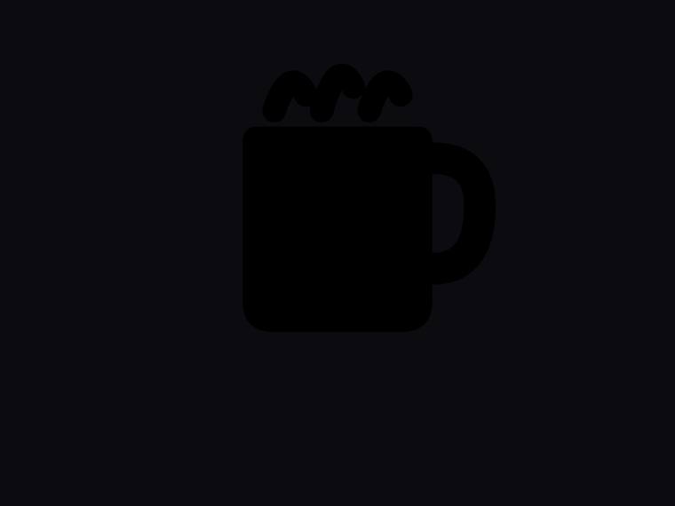 grok-build-0.1 rendering of the Single-concept flat icon (coffee cup with steam) benchmark - composite 100.0%