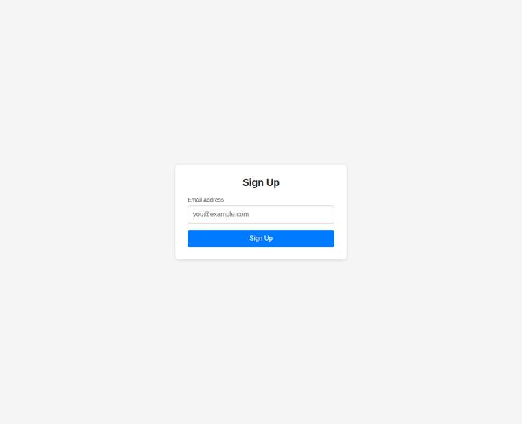 grok-build-0.1 rendering of the Signup form with inline email validation benchmark - composite 60.8%