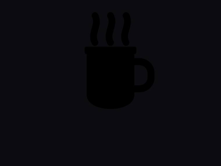 grok-composer-2.5-fast rendering of the Single-concept flat icon (coffee cup with steam) benchmark - composite 100.0%