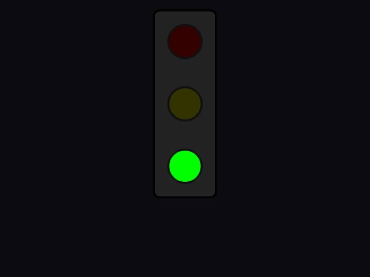 claude-haiku-4-5 rendering of the Traffic light with only the green light lit benchmark - composite 0.0%