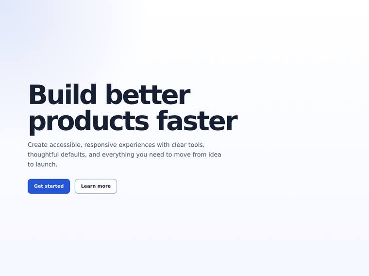 kimi-k3 Websites output - CTA buttons that stack full-width on mobile and sit in a row on desktop