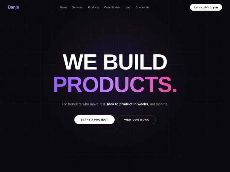 kimi-k3 Websites output - Reproduce the Banja home page hero from its screenshot
