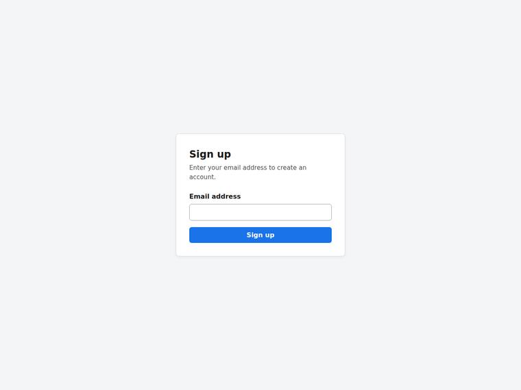 kimi-k3 UI components output - Signup form with inline email validation