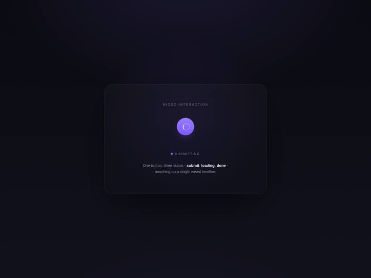 claude-opus-4-8 rendering of the Simple UI animation benchmark - composite 62.5%, judge 3.5/5