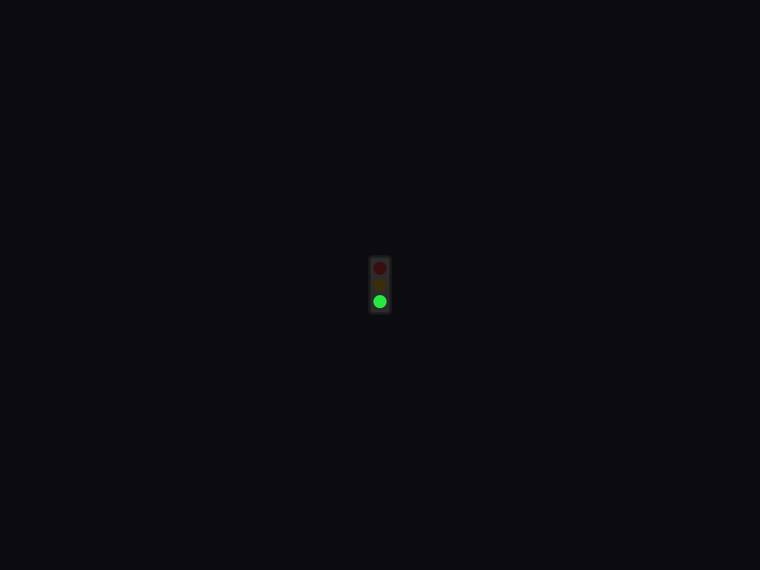 claude-opus-4-8 rendering of the Traffic light with only the green light lit benchmark - composite 100.0%