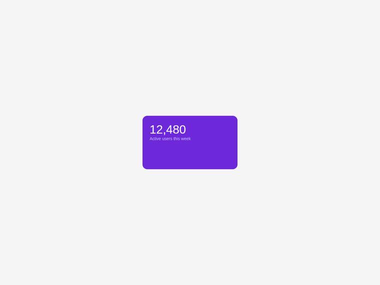 claude-opus-4-8 rendering of the Stat card built to a frozen token sheet benchmark - composite 100.0%