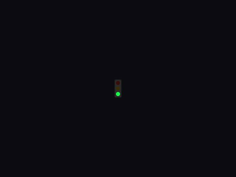 claude-opus-4-8 rendering of the Traffic light with only the green light lit benchmark - composite 100.0%