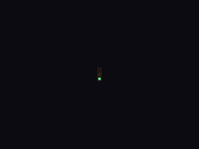 claude-opus-4-8 rendering of the Traffic light with only the green light lit benchmark - composite 100.0%