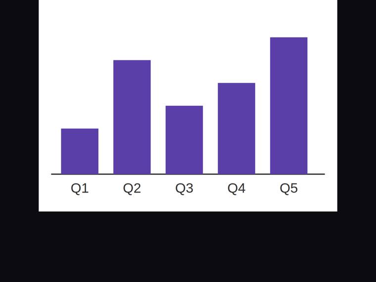 claude-opus-4-8 SVG and graphics output - Bar chart with exact proportional heights for [4, 10, 6, 8, 12]
