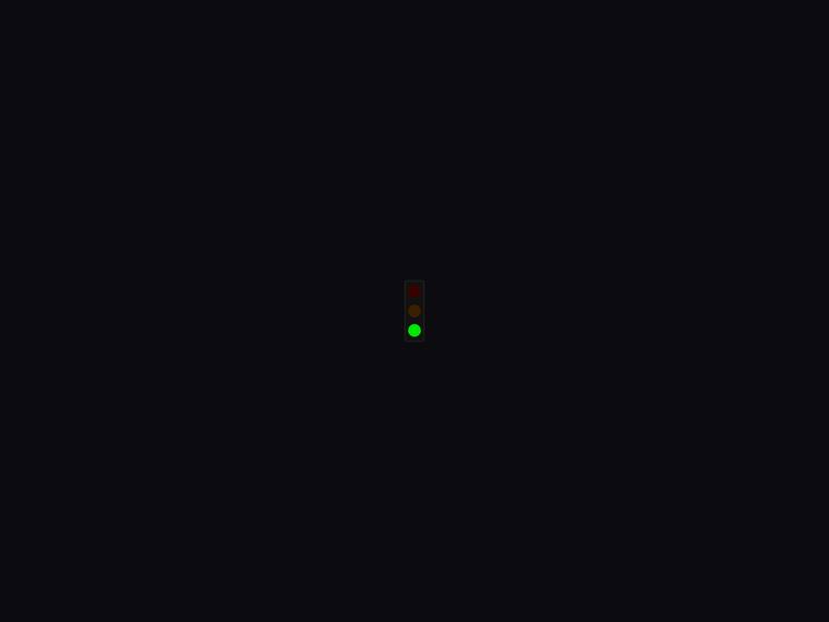 claude-sonnet-4-6 rendering of the Traffic light with only the green light lit benchmark - composite 100.0%