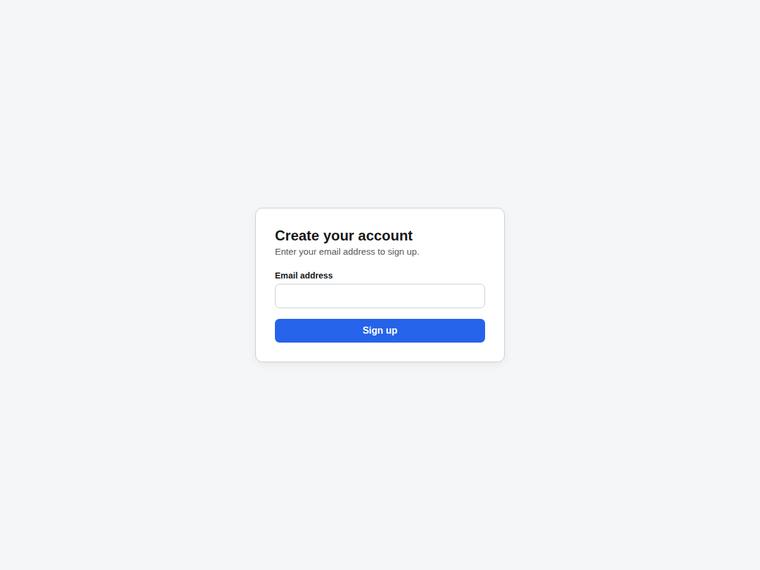 claude-sonnet-5 rendering of the Signup form with inline email validation benchmark - composite 100.0%