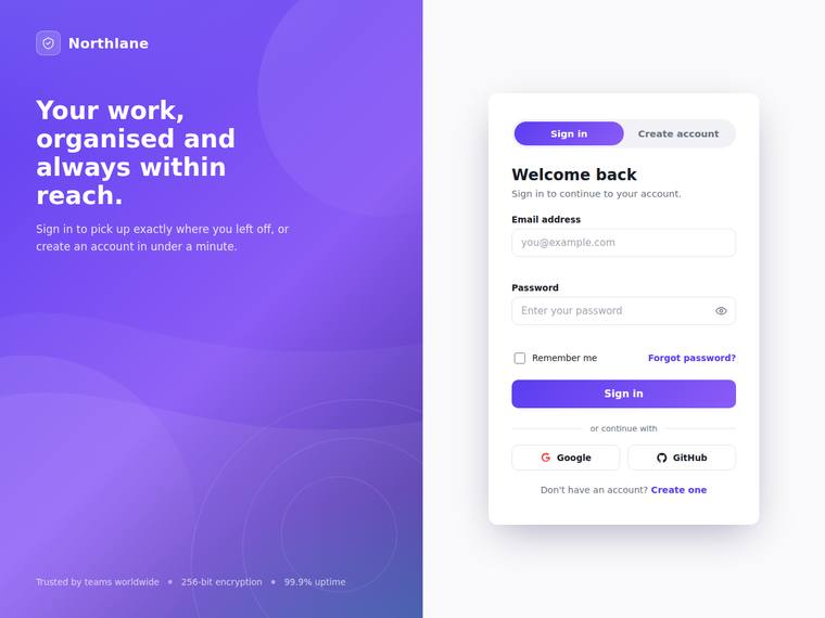 claude-sonnet-5 Auth screen output - Register / login screen
