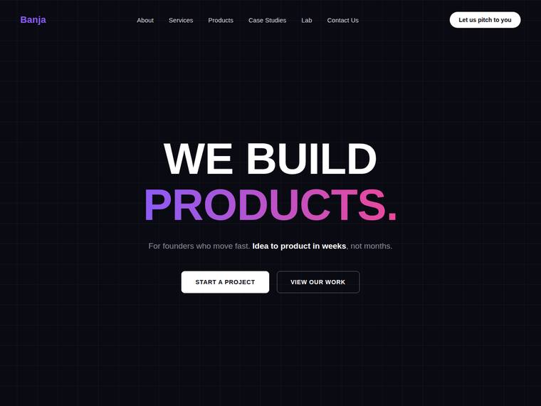 claude-sonnet-5 Websites output - Reproduce the Banja home page hero from its screenshot
